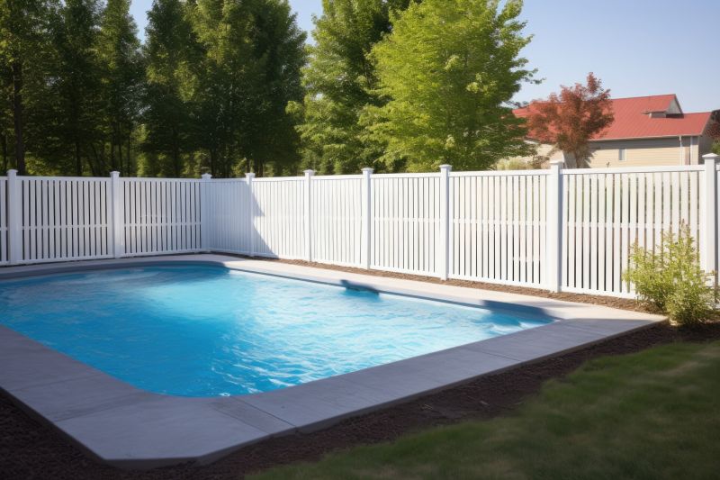 Vinyl Pool Fence Installation detail